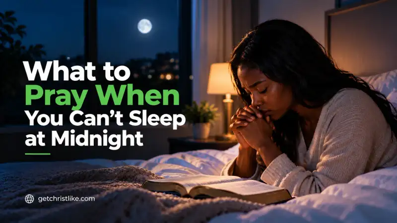 Praying at midnight finding peace